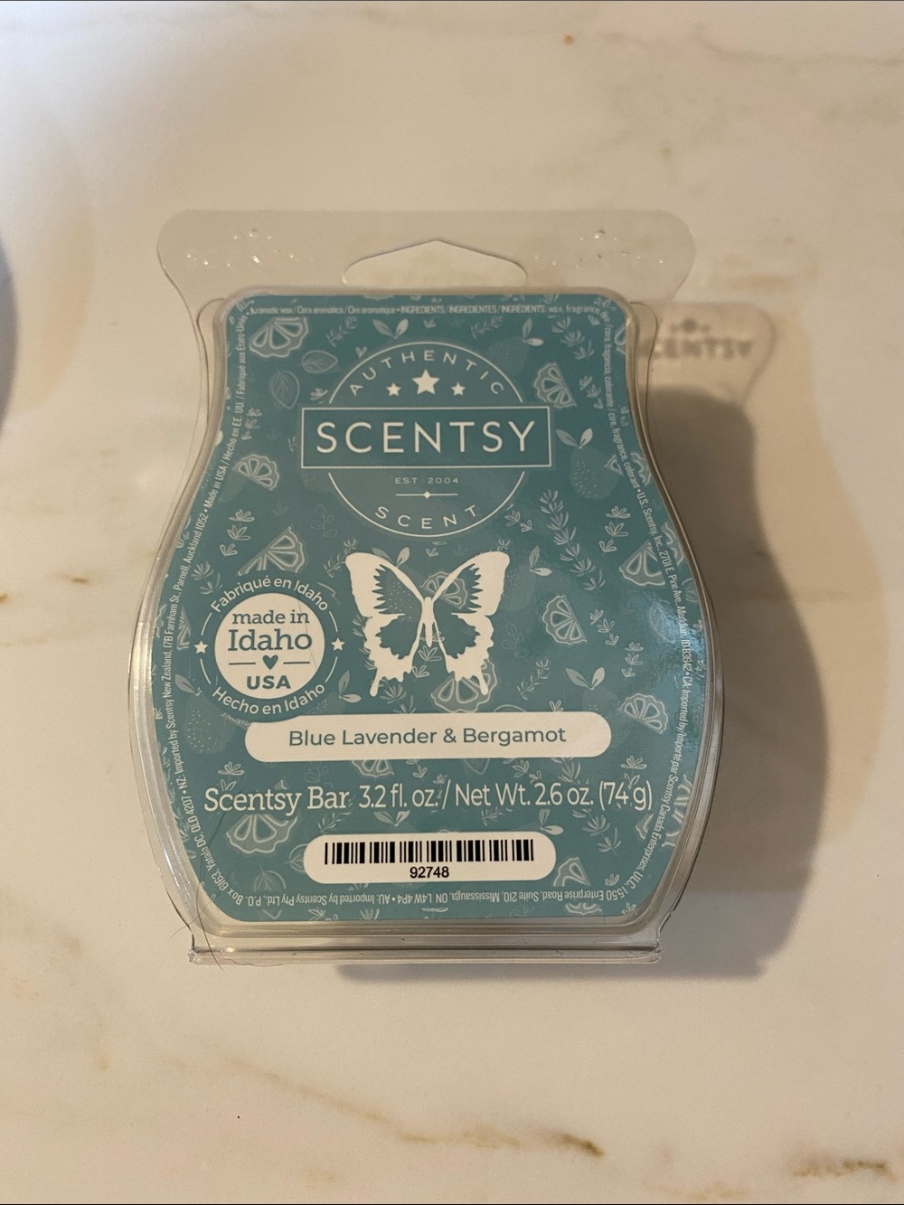 2 Scentsy Blue Lavender & Bergamot Scent Bar